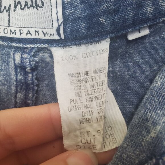THE BEVERLY HILLS VNTG Women Shorts 24 Denim Acid Wash High Rise 100% Cotton USA - Picture 4 of 9